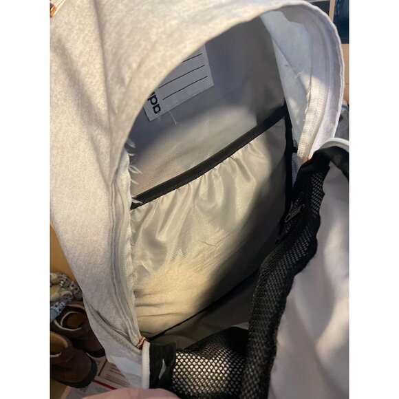 Adidas Unisex Classic 3S III Laptop Backpack Storage White Rose Gold Unisex - Picture 6 of 6